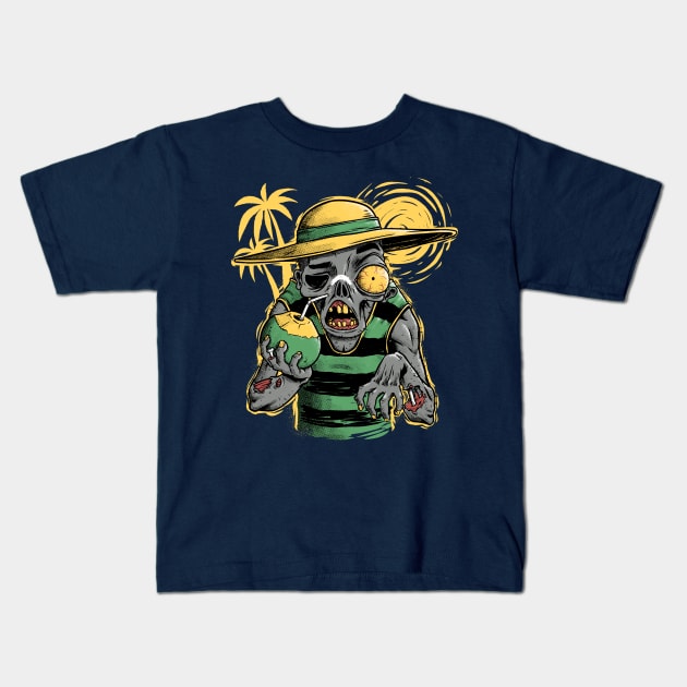 Vacation Zombie Kids T-Shirt by Studio Mootant